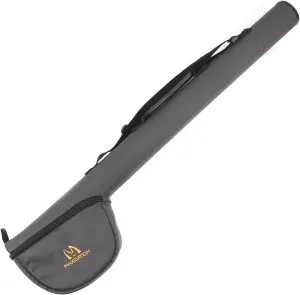 MAXIMUMCATCH Fly Fishing Rod Case with Reel Pouch, Complete Protection Bag, 9FT 2/4 Pieces Rod, Single (Gray, 9' 4sec)