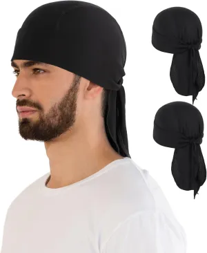 MELASA Cooling Do Rags Skull Cap Helmet Liner, Sweat Head Wraps Bandanas for Men Running Cycling Motorcycle