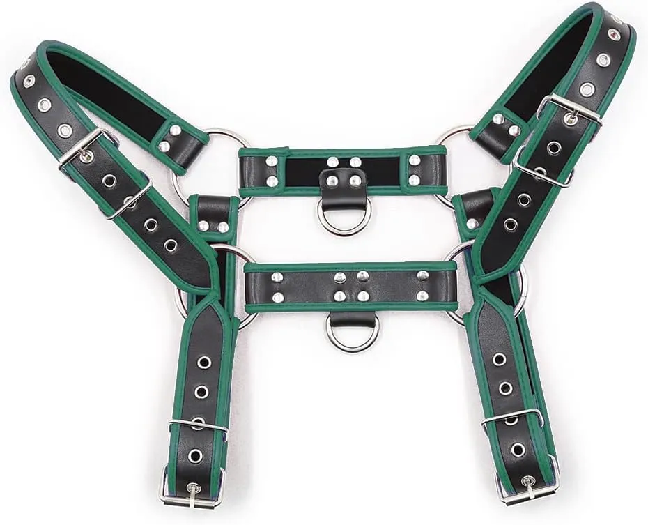 Men's Faux Leather Body Chest Harness Belt Shoulder Cage Belt Party Costume