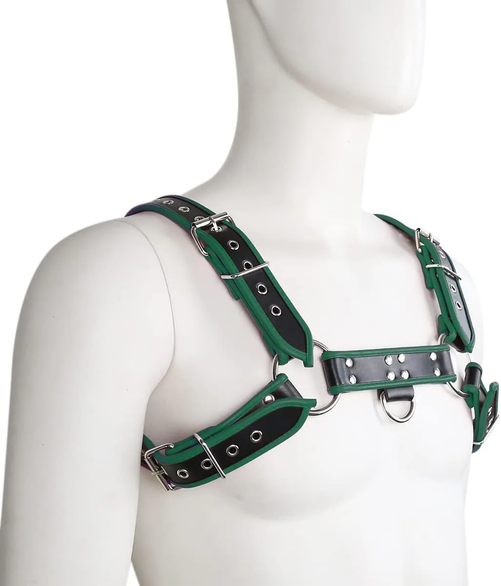 Men's Faux Leather Body Chest Harness Belt Shoulder Cage Belt Party Costume