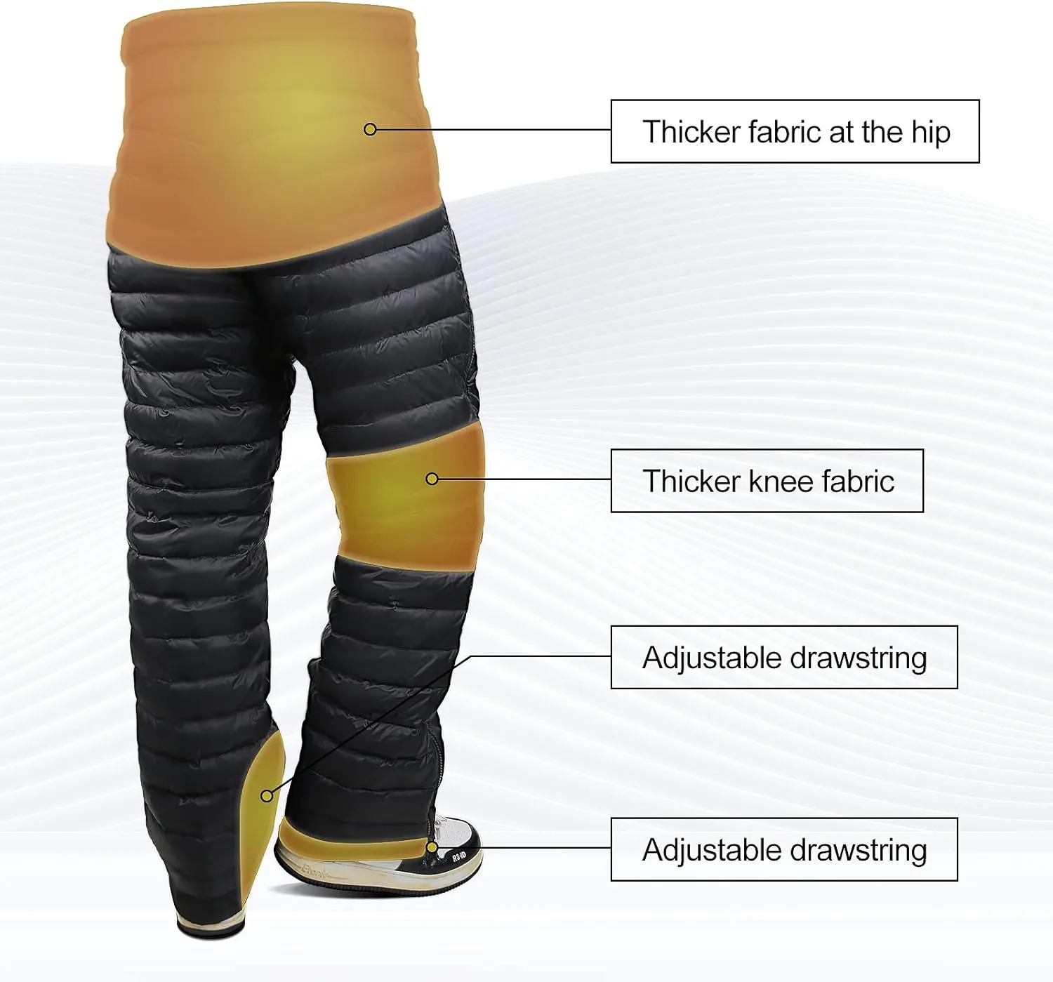 Men's Winter Ultra Warm Utility Down Pants