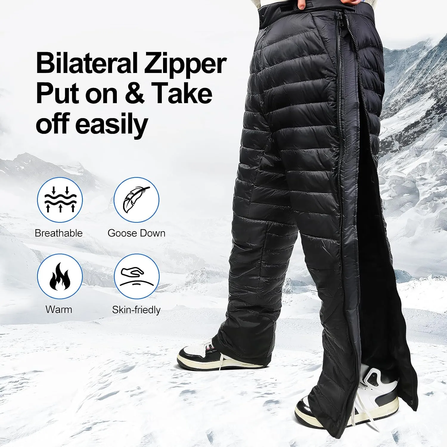 Men's Winter Ultra Warm Utility Down Pants