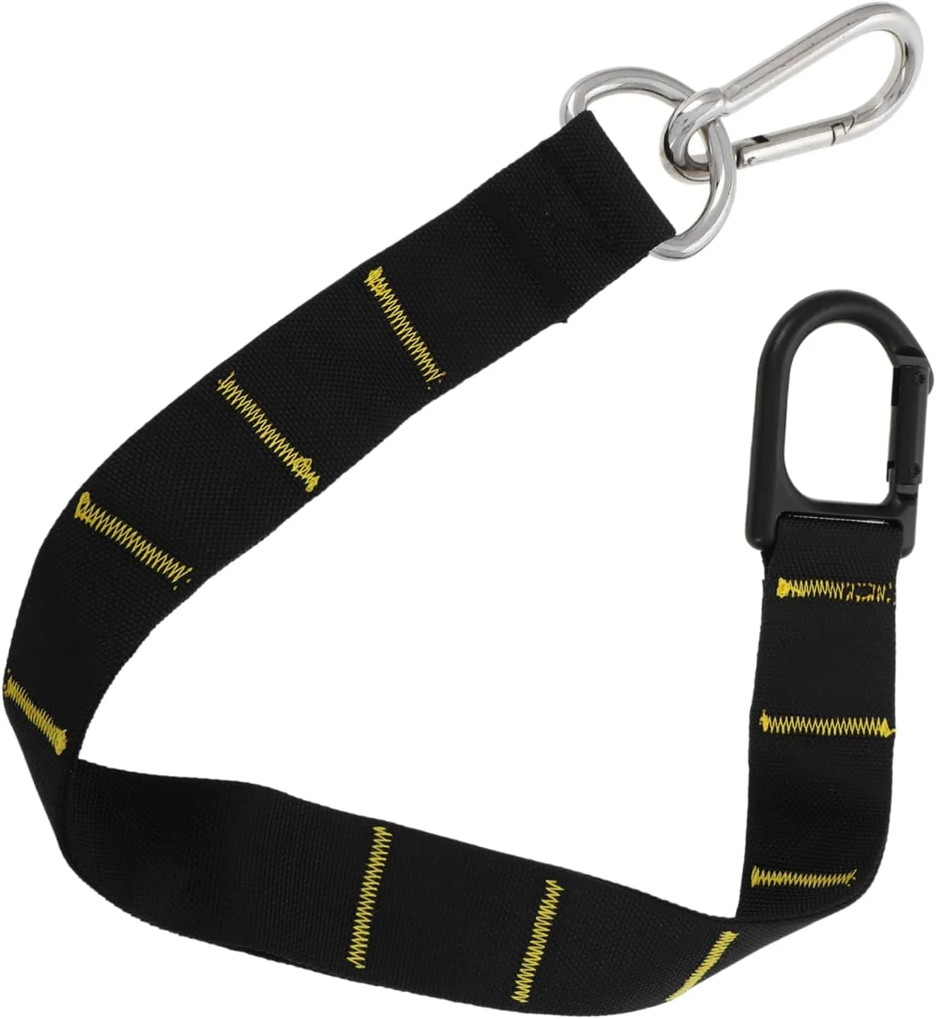 Mikikit Nylon Sled Pulling Rope Sled Workout Belt Alloy Iron Belt Black Sled Pulling Belts