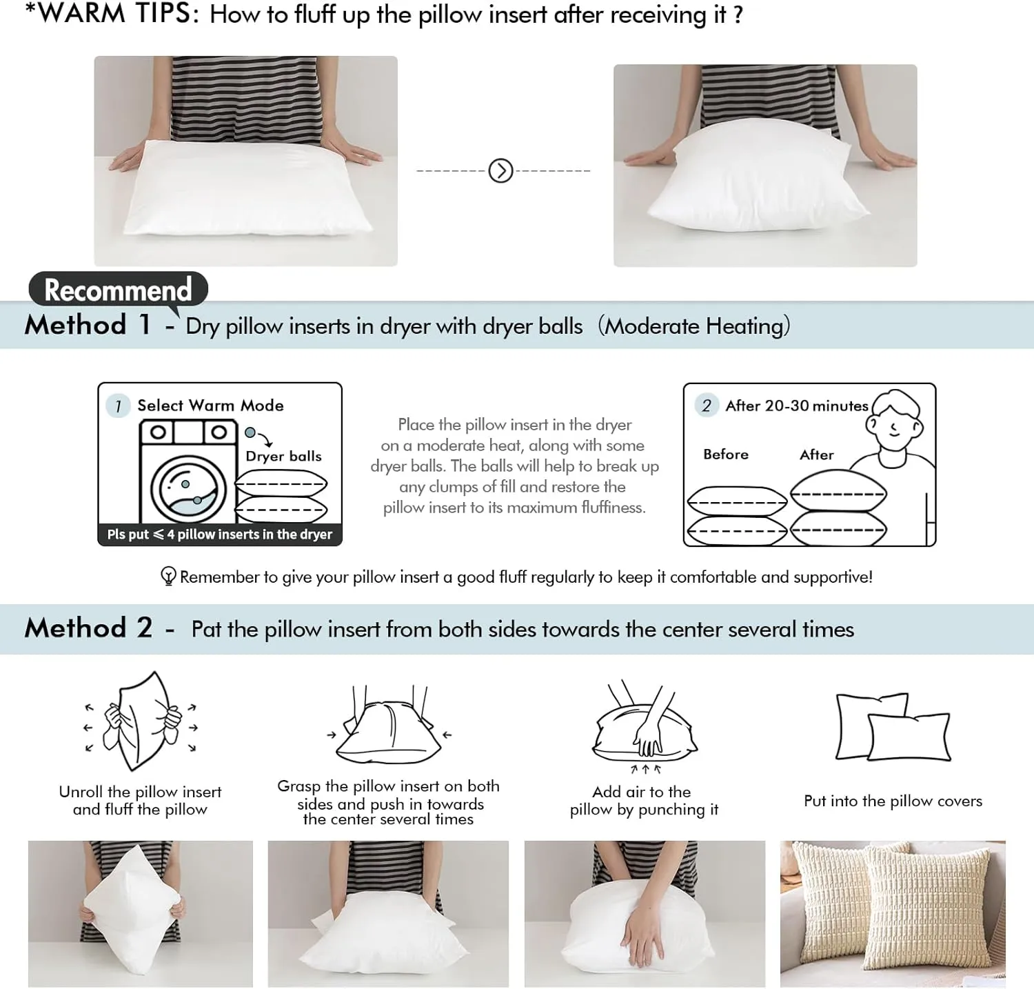 MIULEE Goose Feather Down Bed Pillows with 100% Cotton Cover, Queen Size Set of 2 Soft Fluffy Decorative Bed Sleeping Hotel Collection Pillows for Back,Side Sleepers White