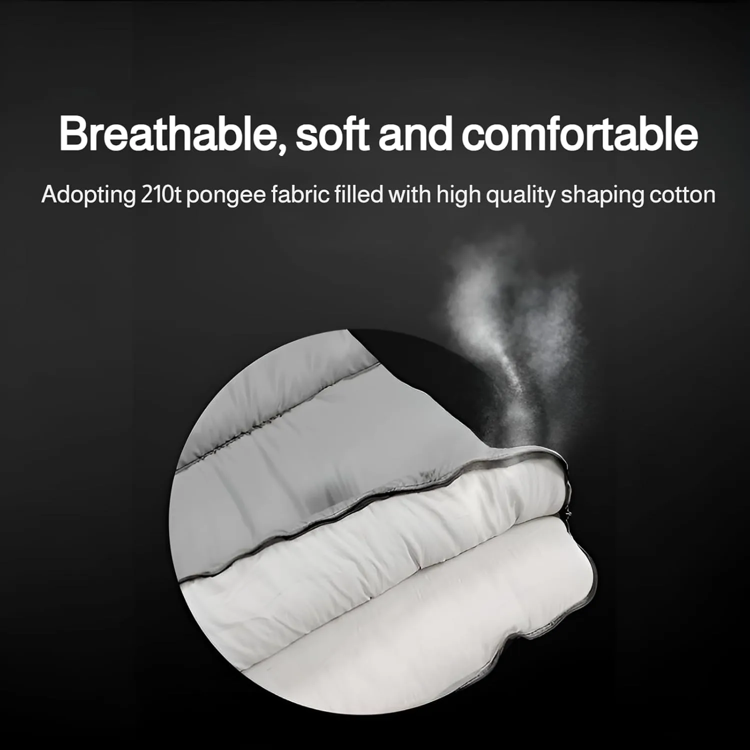 [Mokcoliy] 3-in-1 Thermal Sleeping Bag - Weather Outdoor Use for Adults - Lightweight 1.0kg Compact Design, Double-Layered Foot Warmth, Machine Washable with Carry Pouch -5℃ to 25℃ Comfort