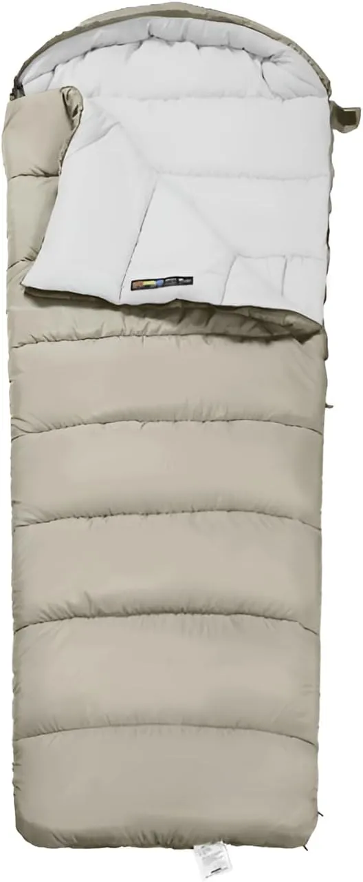 [Mokcoliy] 3-in-1 Thermal Sleeping Bag - Weather Outdoor Use for Adults - Lightweight 1.0kg Compact Design, Double-Layered Foot Warmth, Machine Washable with Carry Pouch -5℃ to 25℃ Comfort