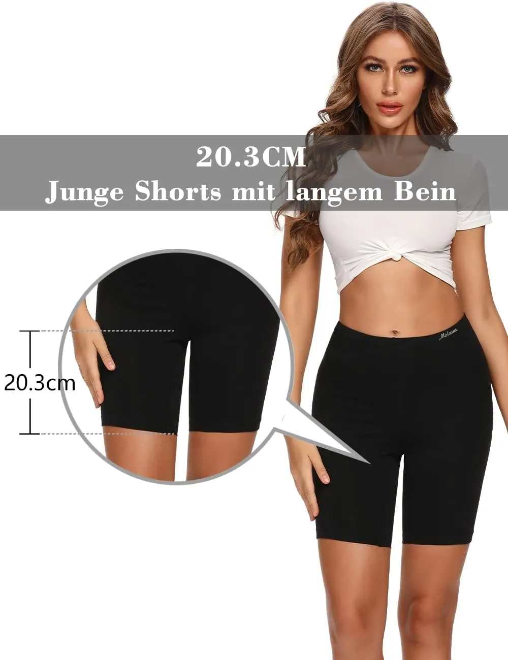 Molasus Womens Cotton Boxer Shorts Underwear Anti Chafing Bike Shorts(Regular & Plus Size)