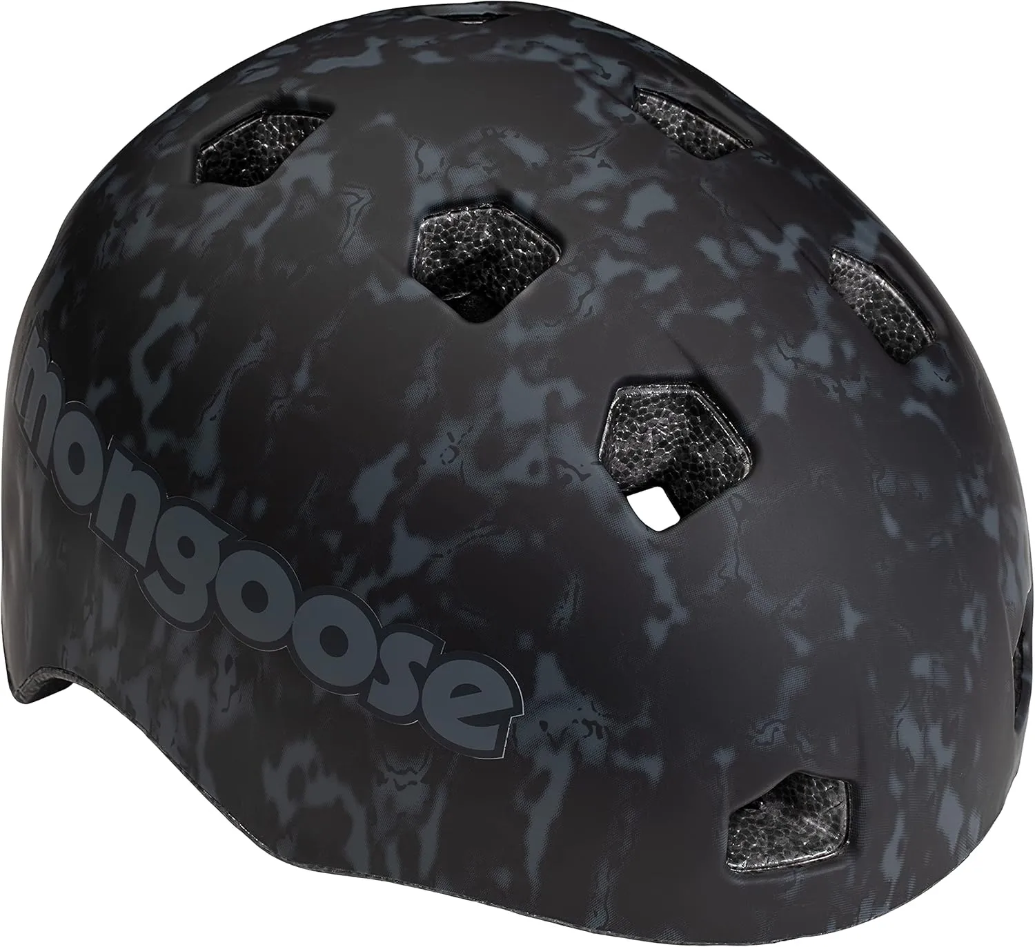Mongoose BMX Bike Boys Helmet, Multi Sport Kids Helmet, Kids, Black Acid