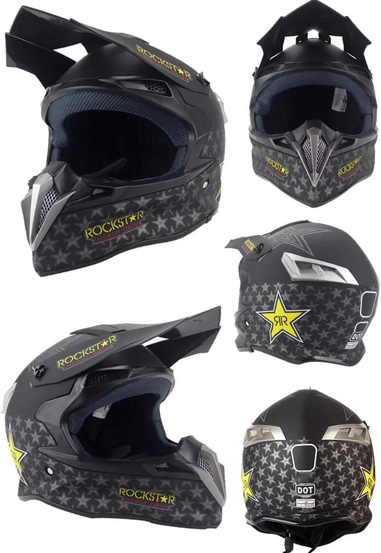 Motocross Off Road Street Dirt Bike Full Face Motorcycle Helmet MX MTV