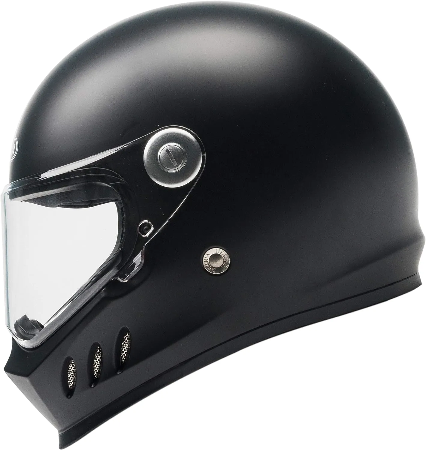 Motorcycle Full Face Helmet DOT and ECE Approved - YEMA Helmet YM-833 Motorbike Moped Street Bike Racing Crash Helmet with Clear Visor for Adult, Men and Women - Matte Black, L