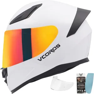 Motorcycle Full Face Helmet for Unisex-Adults DOT Approved WS-609 Motorbike Street Bike Racing Helmets