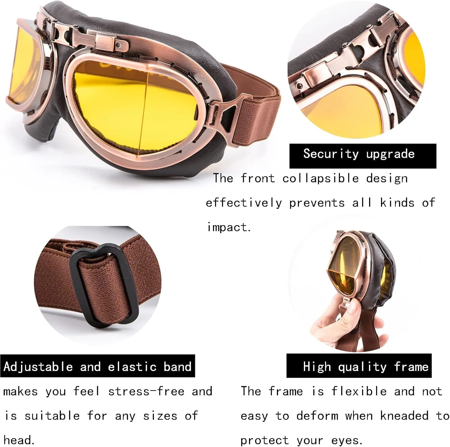 Motorcycle Half Helmet, DOT Approved Adult Men Women Retro Open Face Bike-Helmets, Bicycle/Skateboard Helmet for Adults, Bike, Skate, Scooter, Longboard Half Shell Helmet