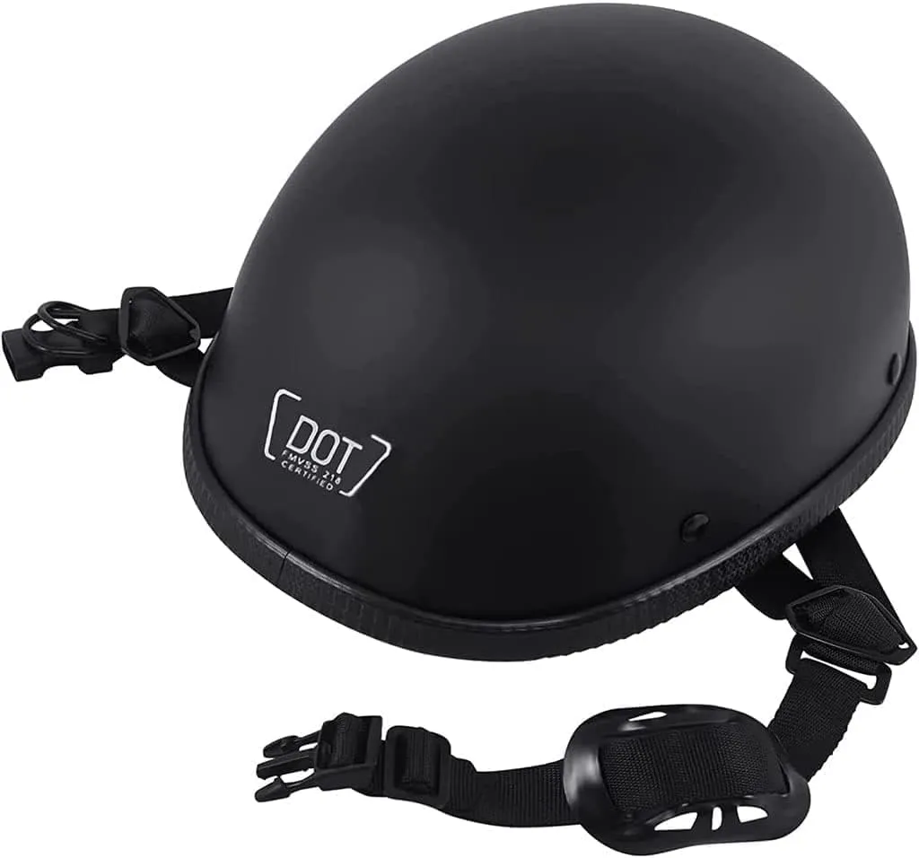 Motorcycle Half Helmet, DOT Approved Adult Men Women Retro Open Face Bike-Helmets, Bicycle/Skateboard Helmet for Adults, Bike, Skate, Scooter, Longboard Half Shell Helmet