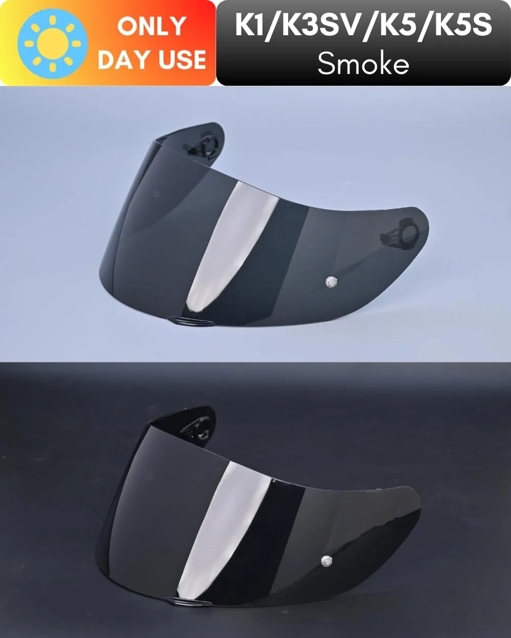 Motorcycle Helmet Visor for K1 K3SV K5 K5-S Visor Helmet Visor Replacement Uv Protection Anti-Scratch, Universal