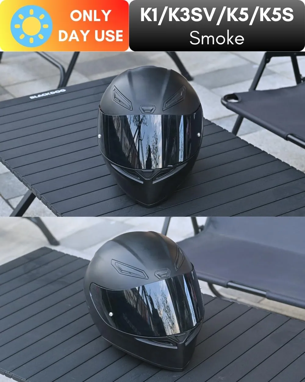 Motorcycle Helmet Visor for K1 K3SV K5 K5-S Visor Helmet Visor Replacement Uv Protection Anti-Scratch, Universal