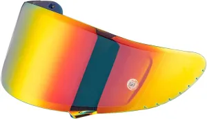 Motorcycle Helmet Visor for X-Fourteen X-Spirit III, RF-1200 and RF-SR Anti-Scratch Visor Shield Lens (Dark Red)