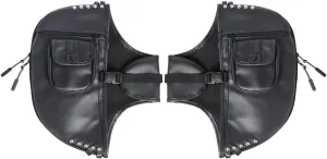 Motorcycle Highway Crash Bars Cover Soft Lowers Chaps Leg Warmer Bag Lower Wind Deflectors Engine Guard Bag For Harley Touring Trike w/Engine Guard 1980-Up