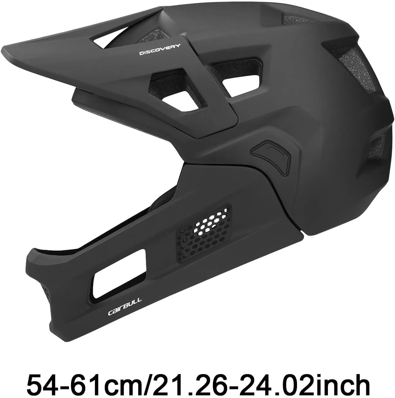 Mountain Bike Helmet Full Face, Comfortable Accessories with Removable Chin Pad for Men Women, Ventilation Bicycle Helmet