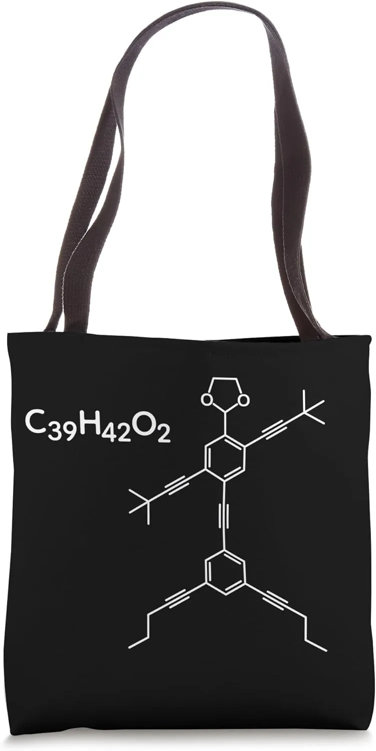 NANOPUTIAN Molecule Human C39H42O2 Chemistry Chemist Science Tote Bag