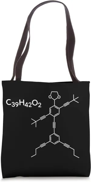 NANOPUTIAN Molecule Human C39H42O2 Chemistry Chemist Science Tote Bag