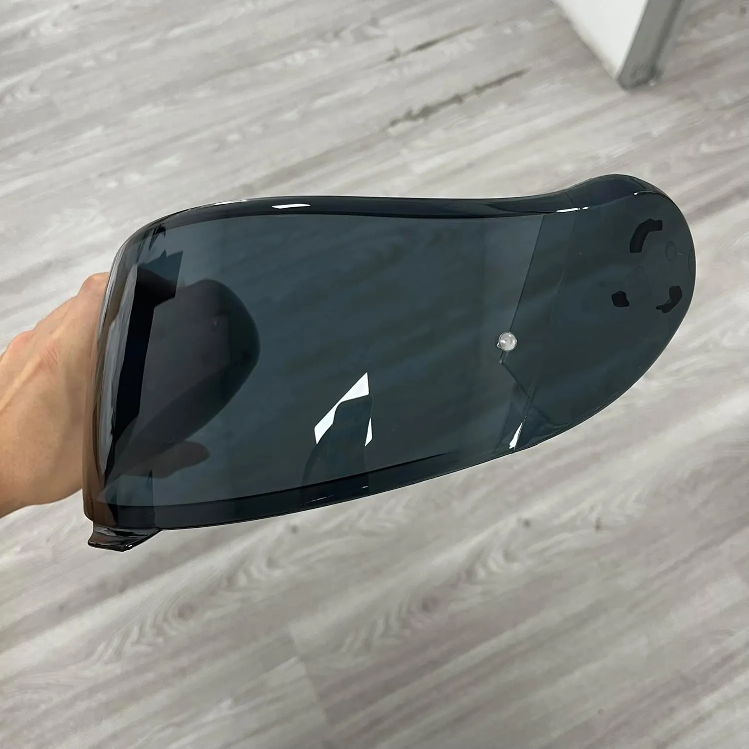 Neotec 3 Helmet Visor Replacement.CNS-3C Helmet Face Shield Motorcycle Helmet Accessories UV Protection Compatible with Neotec 3 (Deep Black-Day Use Only)
