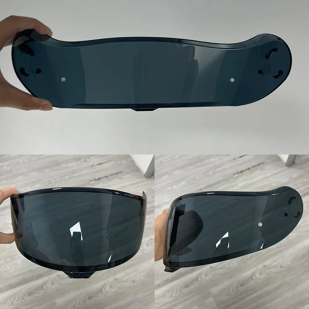 Neotec 3 Helmet Visor Replacement.CNS-3C Helmet Face Shield Motorcycle Helmet Accessories UV Protection Compatible with Neotec 3 (Deep Black-Day Use Only)