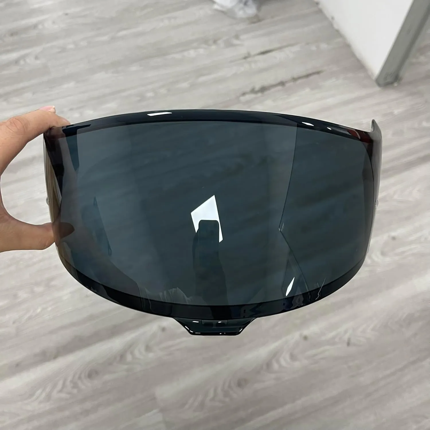 Neotec 3 Helmet Visor Replacement.CNS-3C Helmet Face Shield Motorcycle Helmet Accessories UV Protection Compatible with Neotec 3 (Deep Black-Day Use Only)