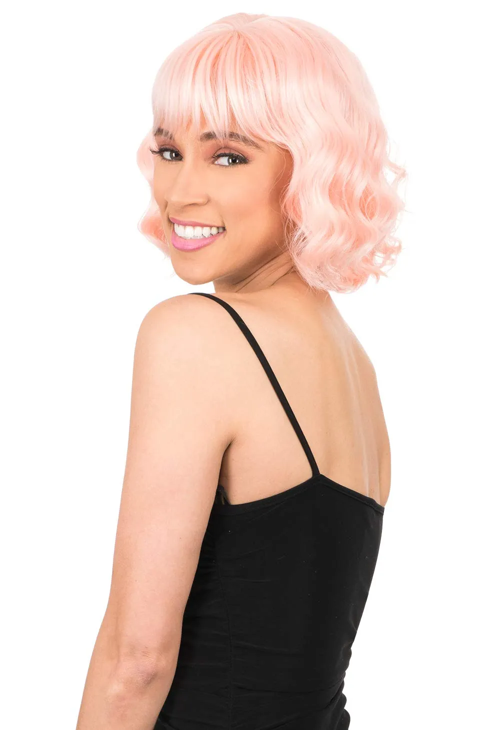 New Born Free Synthetic Full Wig - CUTIE WIG COLLECTION SHORT WAVY CT155 (LILAC)