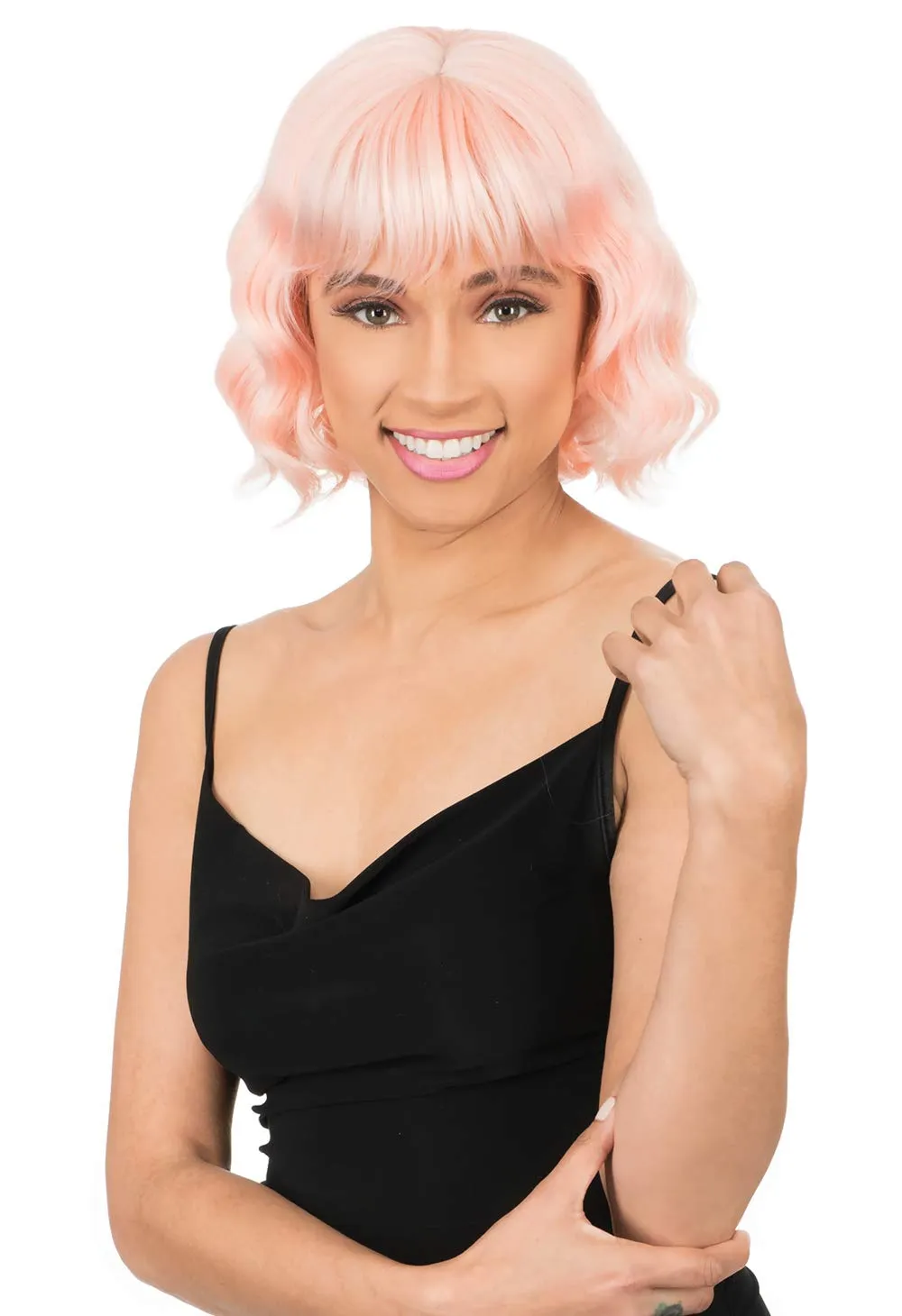 New Born Free Synthetic Full Wig - CUTIE WIG COLLECTION SHORT WAVY CT155 (LILAC)