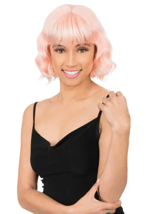 New Born Free Synthetic Full Wig - CUTIE WIG COLLECTION SHORT WAVY CT155 (LILAC)