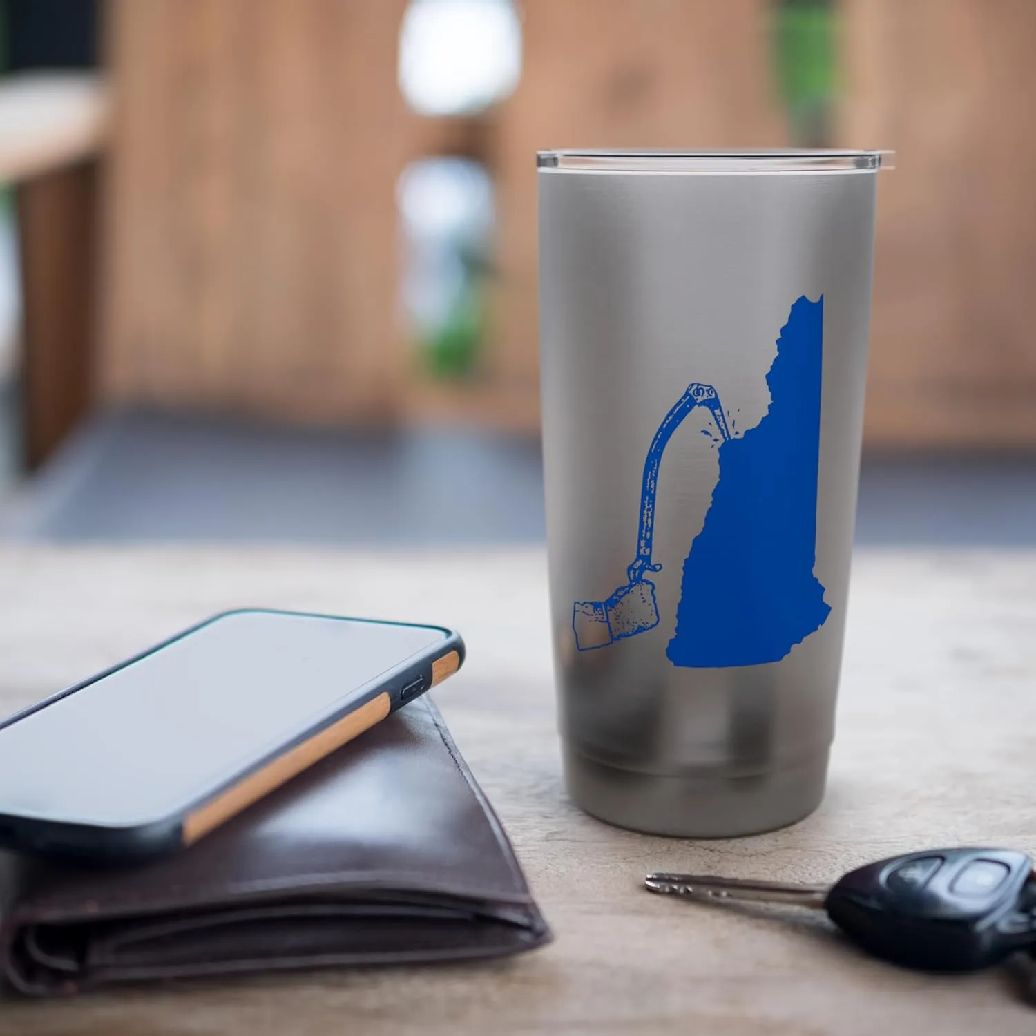 New Hampshire Ice Climbing Axe Stainless Steel Insulated Tumbler