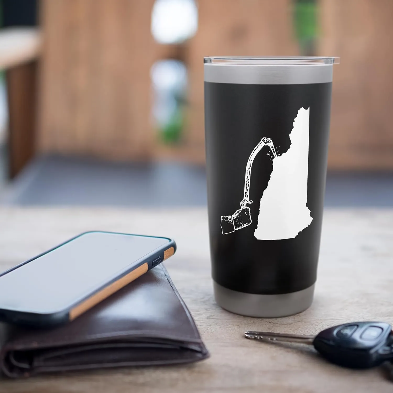 New Hampshire Ice Climbing Axe Stainless Steel Insulated Tumbler
