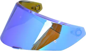 New K3 Visor Compatible With New AGV K3 Visor Replacement S M L Motorcycle Helmet Tinted Visor Face Shield (Revo Deep Blue)
