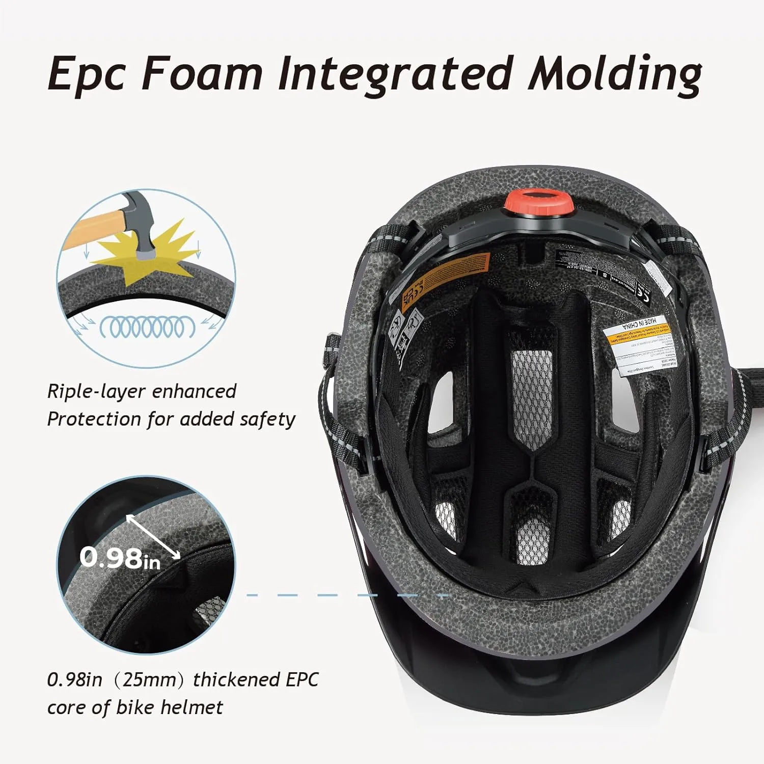 newyoo Toddler and Baby Bike Helmet, Dial Fit Adjustment, Kids Age 1-5 Year Olds, Girls and Boys Suggested Fit 46-51 cm, HT-45S