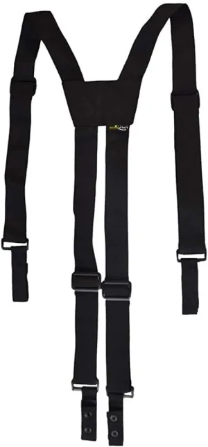 Nylon Police Suspenders for Duty Belt, Tactical Duty Belt Harness For Duty Belt, 4 Loop Attachment,Black
