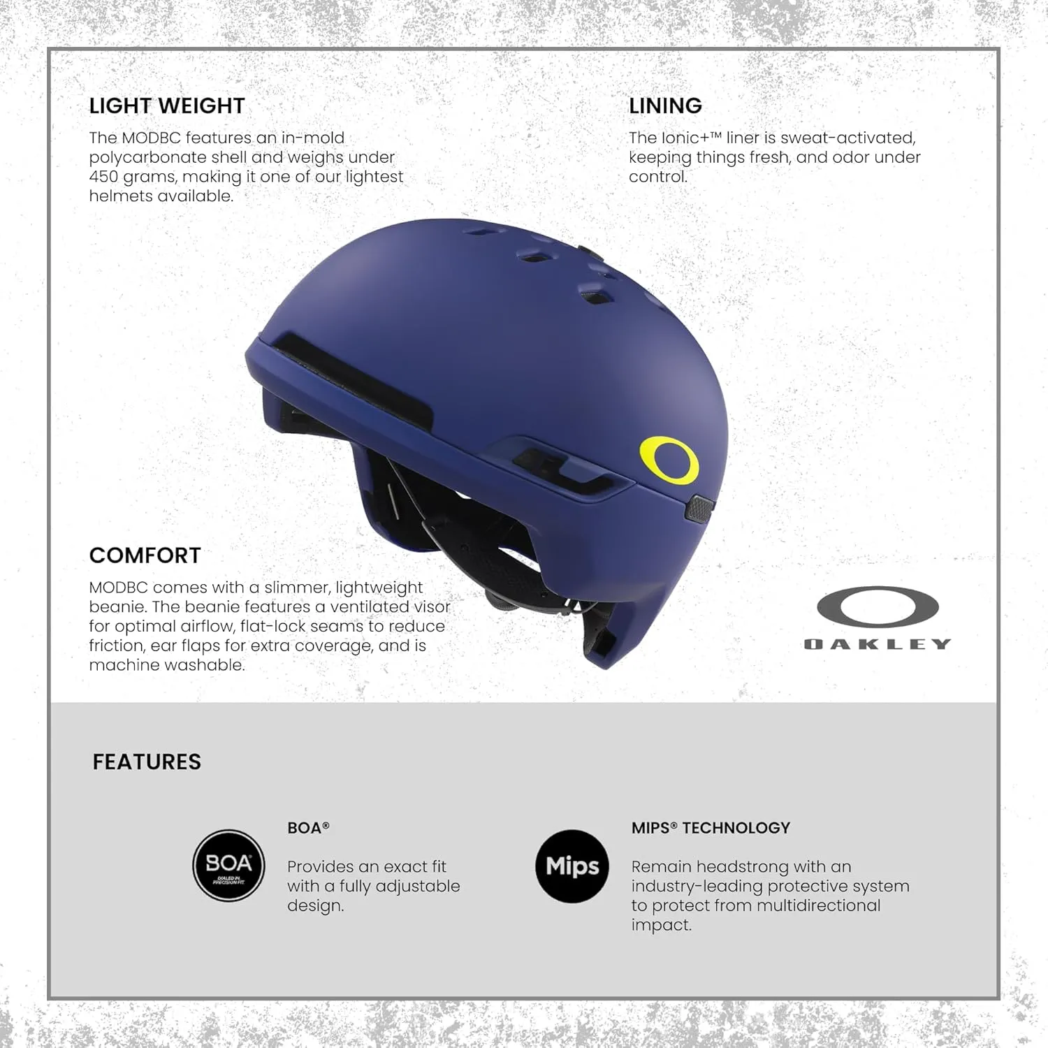Oakley MOD BC Ski Backcountry Helmet for Men for Women   Bundle with Designer iWear Collapsible Water Bottle with Carabiner