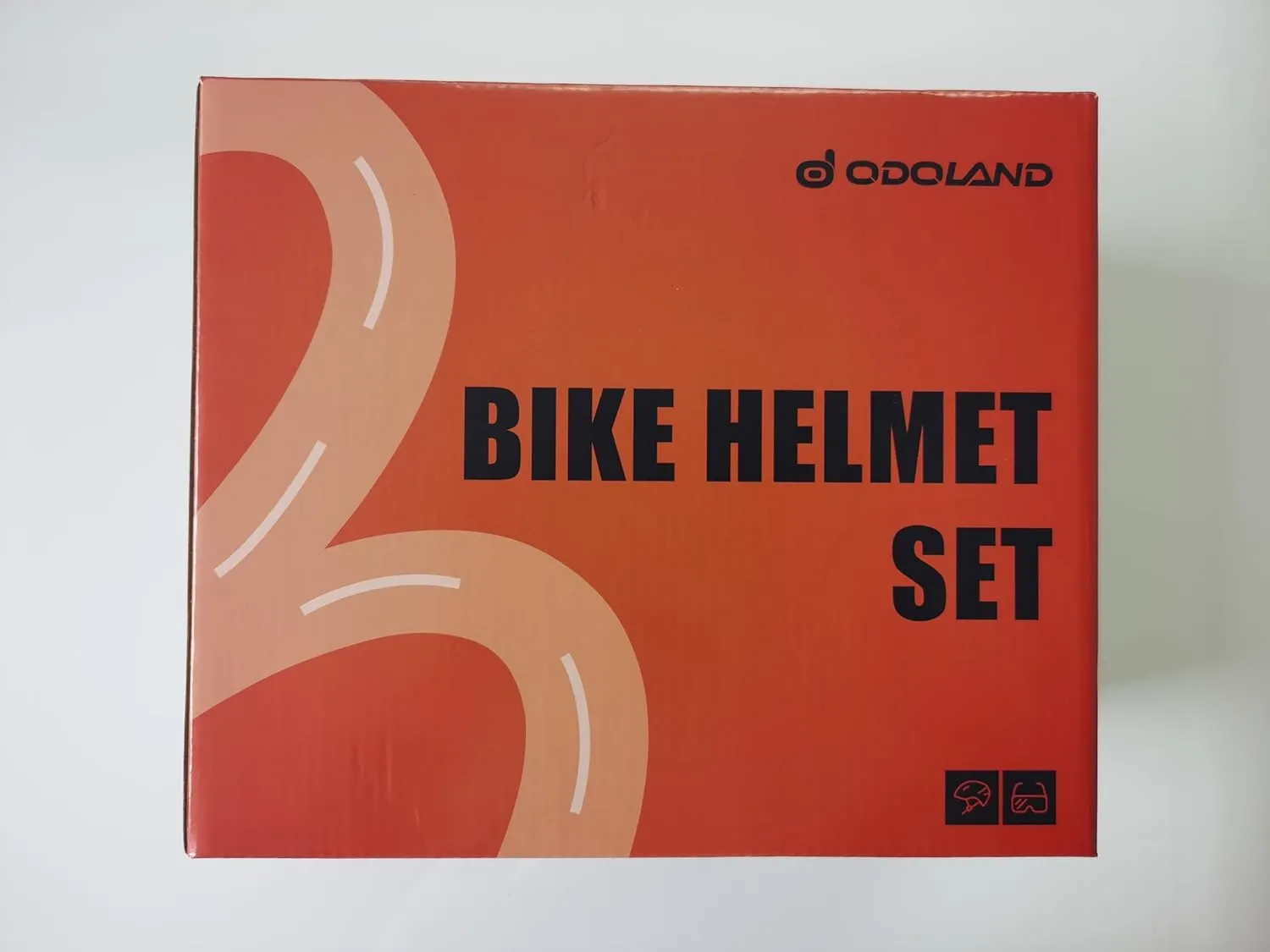 Odoland Bike Helmet Cycling Sunglasses Set for Adult, Adjustable Lightweight Cycling Bicycle Helmet for Mountain Road Bike Men Women