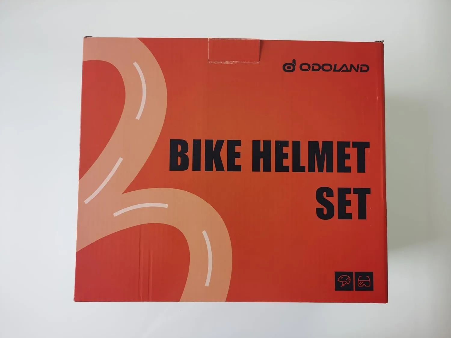 Odoland Bike Helmet Cycling Sunglasses Set for Adult, Adjustable Lightweight Cycling Bicycle Helmet for Mountain Road Bike Men Women