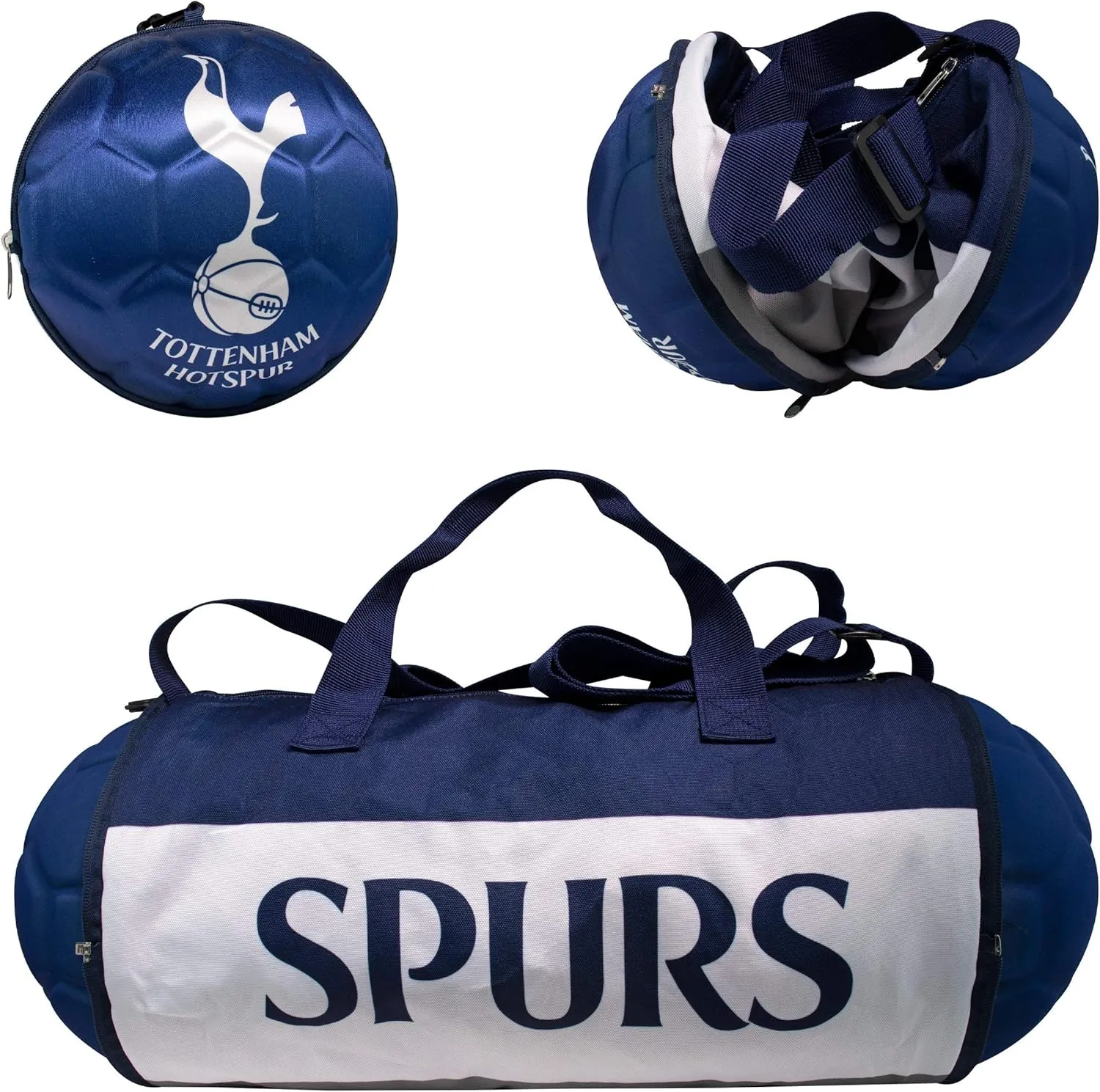 Official Tottenham Hotspur FC Duffel Bag for Sports/Soccer – Foldable/Extendable
