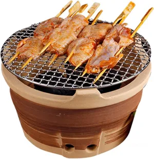 Old-Fashioned Barbecue Stove, Camping Wood Stove，Charcoal Stove, Household China-Style hot Pot Stove, tandoor, Commercial Clay Barbecue and Tea Stove，for Outdoor Cooking Picnic(Large)