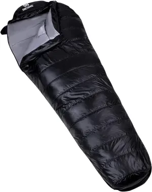 OneTigris Light Patrol Down Sleeping Bag Cold Weather, 32°F Mummy Sleeping Bags