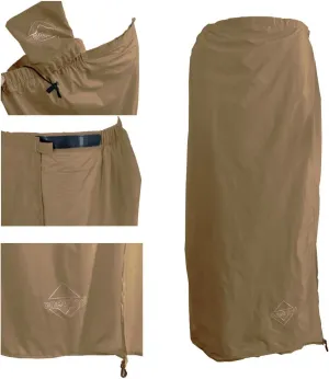 onewind Rain Skirt, Half Poncho Waterproof Ultralight Nylon Rain Kilt Windproof Rainwear Liner for Riding Camping Hiking