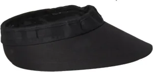Original 4.5” Sun Visor | Helmet Sun Protection Visor with Patented Gripper System | One Size Fits All | Ideal for Horseback Riding, Biking, Golfing | Mens and Womens Visor Hat | Black