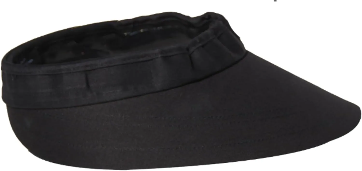 Original 4.5” Sun Visor | Helmet Sun Protection Visor with Patented Gripper System | One Size Fits All | Ideal for Horseback Riding, Biking, Golfing | Mens and Womens Visor Hat | Black