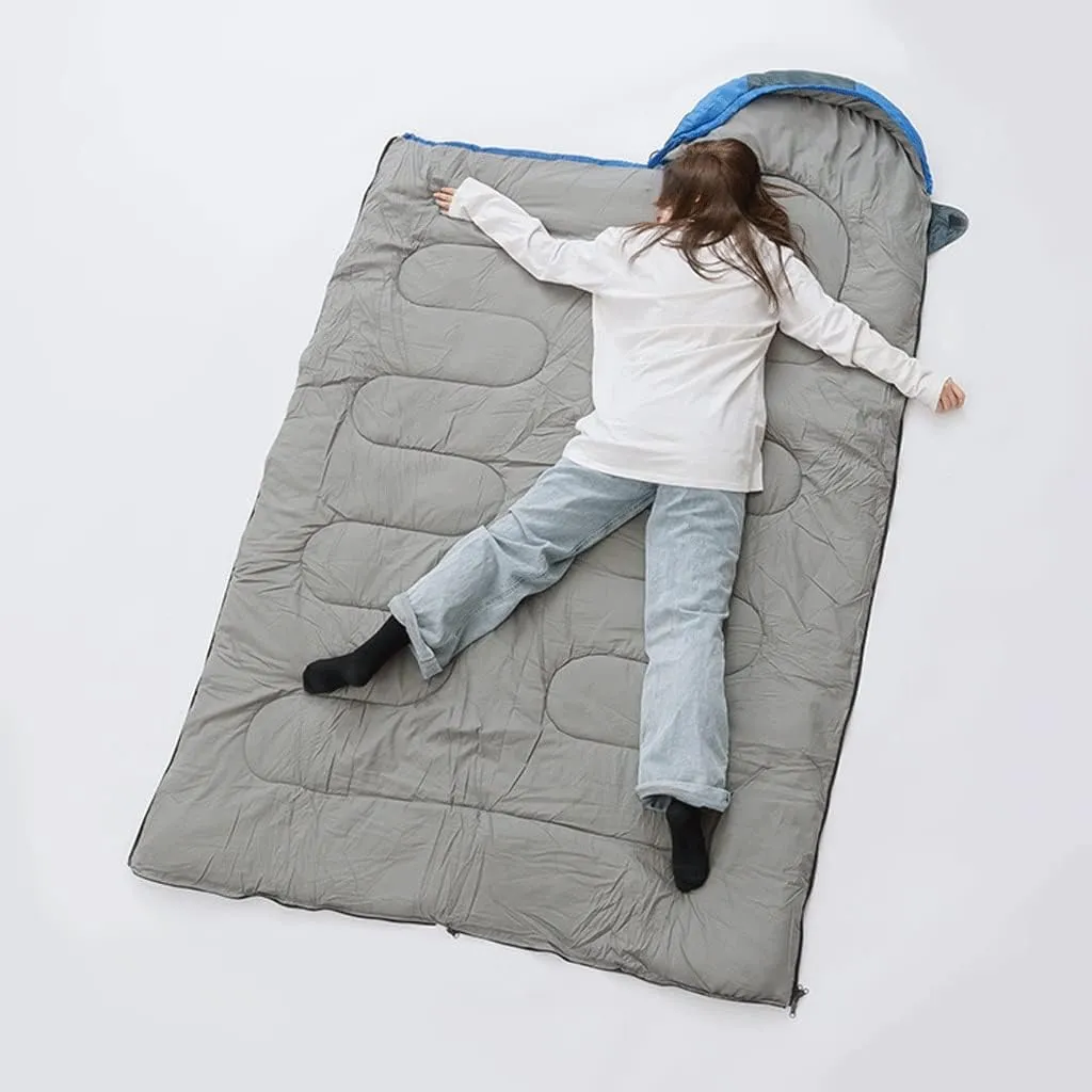 Outdoor Camping Sleeping Bag Adult Winter Cold Spring and Autumn Cotton Single Travel Warm Sleeping Bag