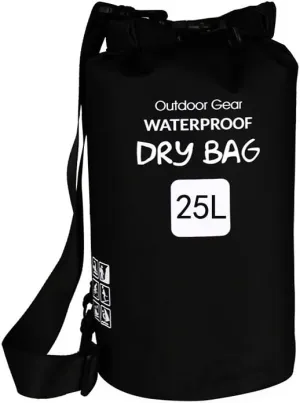 Outdoor Sports Dry Bag Sack, Waterproof 20L/25L/30L Heavy-Duty 500D Rollup Storage Pouch for Kayaking Boating Rafting Fishing Camping Swimming Canoeing Snowboarding