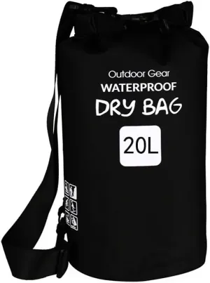 Outdoor Sports Dry Bag Sack, Waterproof 20L/25L/30L Heavy-Duty 500D Rollup Storage Pouch for Kayaking Boating Rafting Fishing Camping Swimming Canoeing Snowboarding