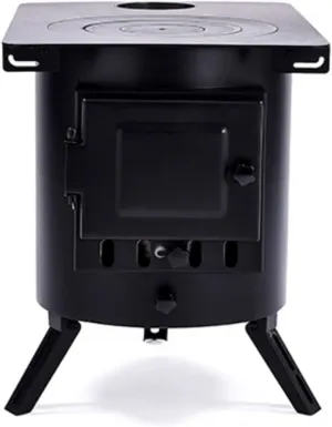 Outdoor Wood Stove, Wood Burning Stove,Heating Stove, with Stove Ring,Supports Pot Frying Pan Cooking,Outdoor Picnic, BBQ,Camping, Emergency Survival