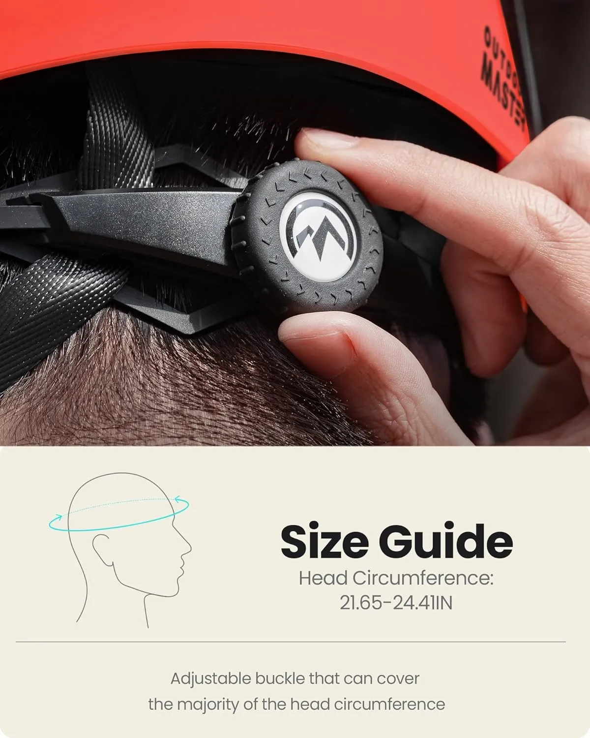 OutdoorMaster Climbing Helmet Rock Rescue Helmet Adjustable Lightweight Mountaineering Hiking Caving Helmet Adults Work Safety Helmet