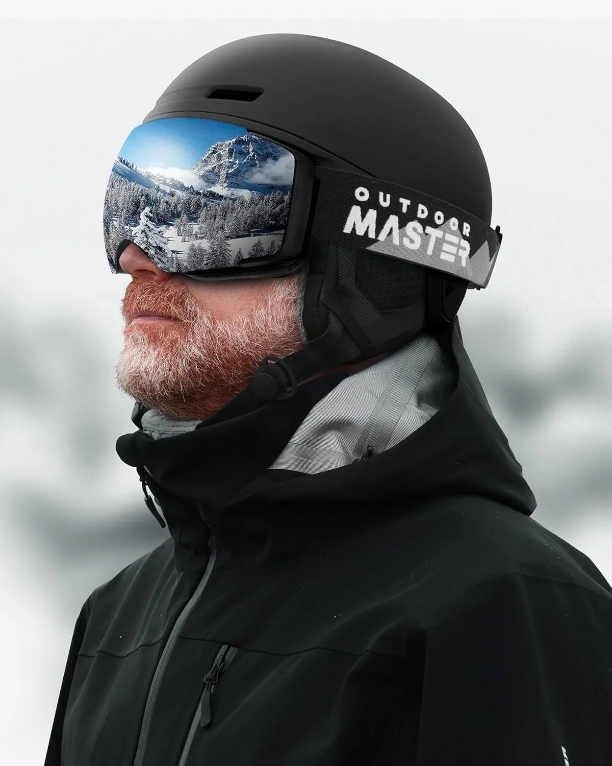 OutdoorMaster Diamond II MIPS Ski Helmet with Ski Goggles PRO Set - Adjustable Fit Snowboard Helmet and Snow Goggles Set - Snow Sport Helmet for Men, Women & Youth